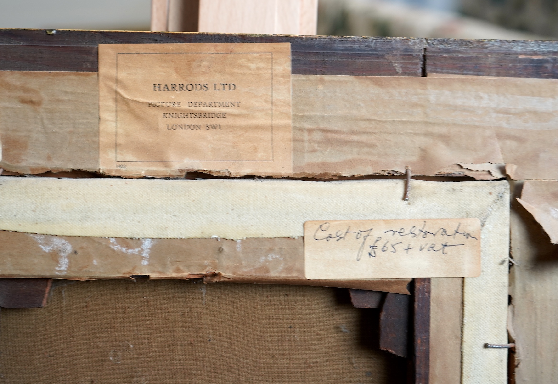 Edwin Howland Blashfield, American 1848-1936, Interior scene with gentleman reading a newspaper